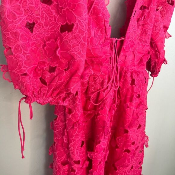NWT For Love & Lemons Leighton Maxi Dress / Pink / Size XS - Picture 5 of 10